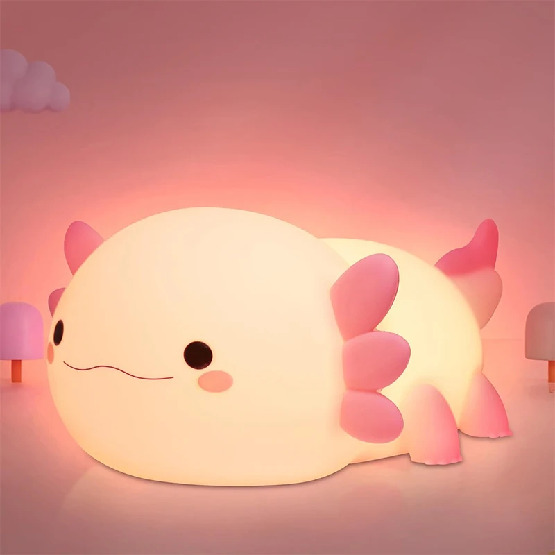 Axel Axolotl · Rechargeable & Touch-Activated Nightlight