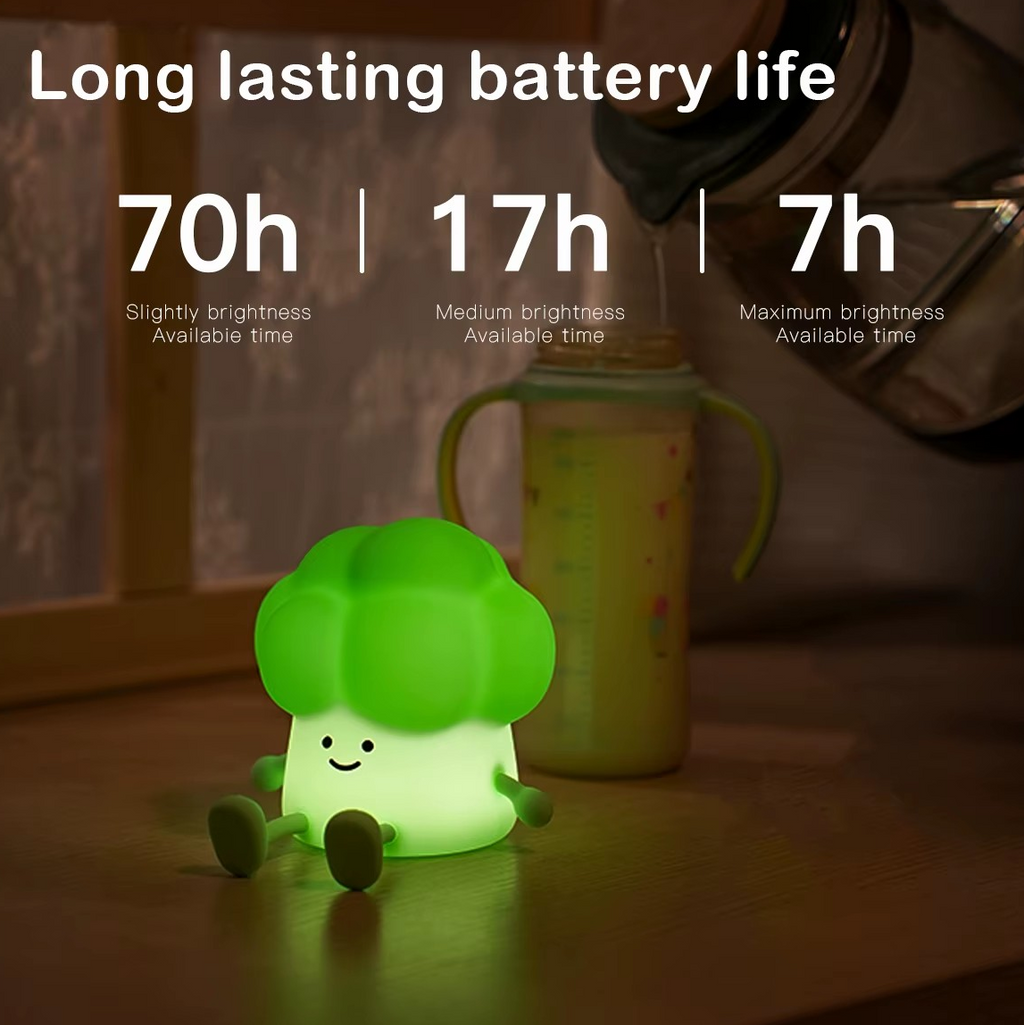 Brock Broccoli · Rechargeable & Touch-Activated Nightlight