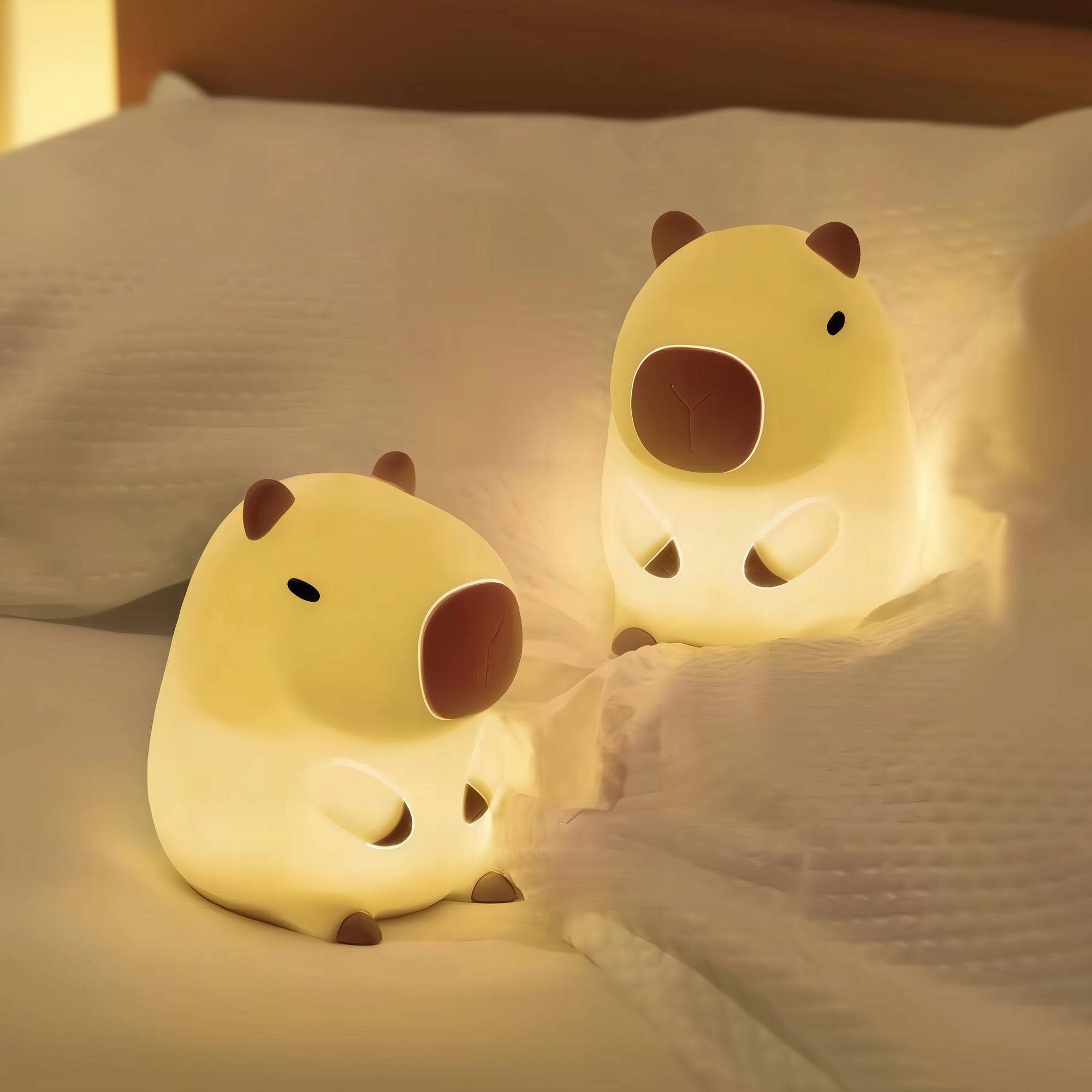 Cory Capybara · Rechargeable & Touch-Activated Nightlight