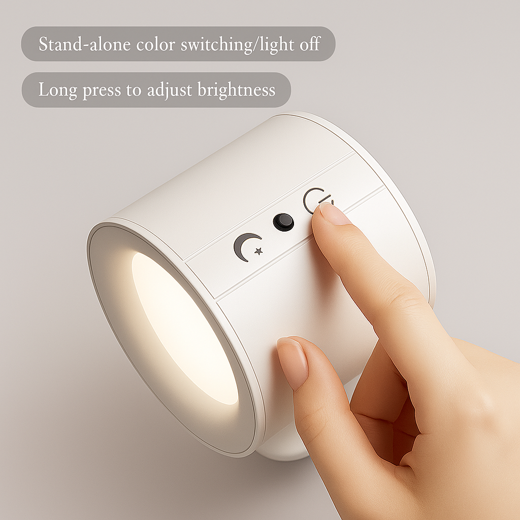 MagLumina · Rechargeable Wall Light 360° Magnetic Rotation