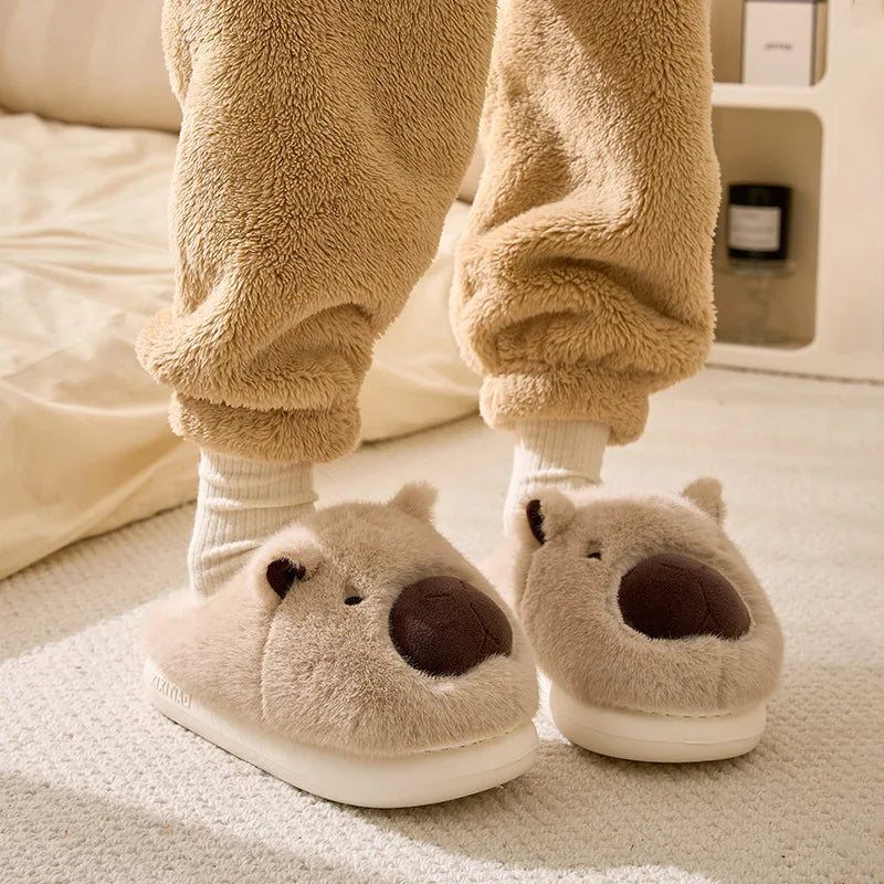Capybara Slippers · Mome · Ultra-Soft Plush Slippers
