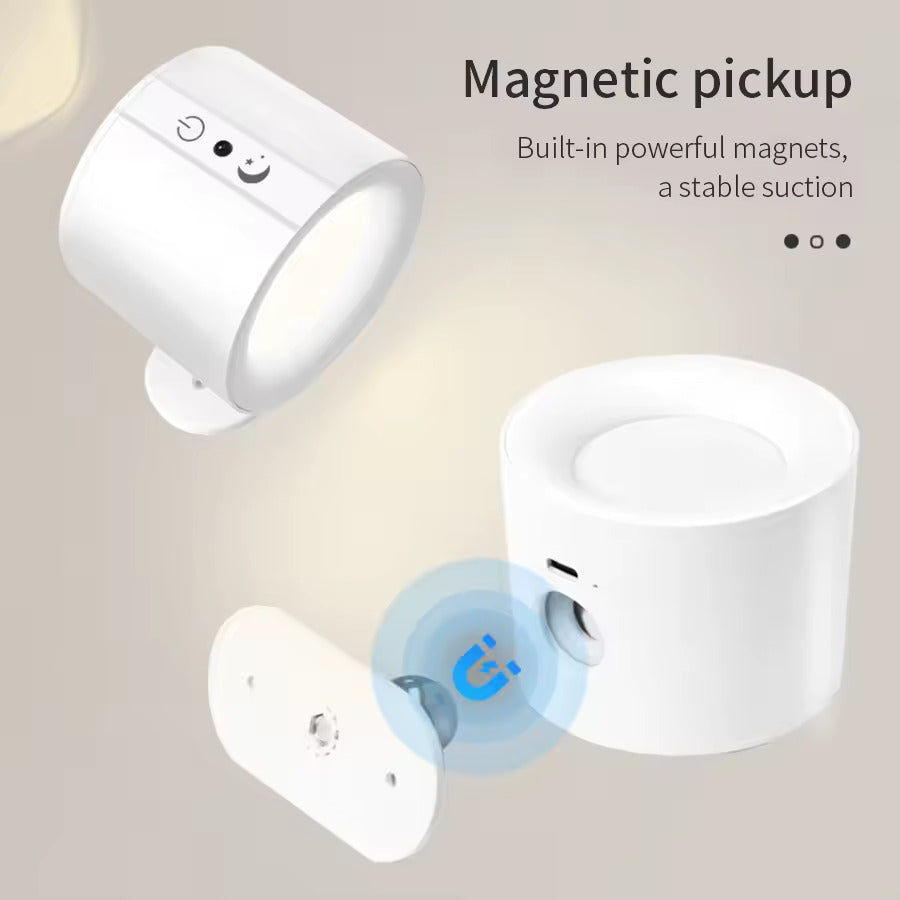 MagLumina · Rechargeable Wall Light 360° Magnetic Rotation
