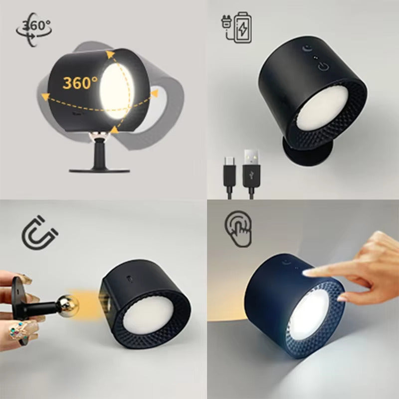 MagLumina · Rechargeable Wall Light 360° Magnetic Rotation