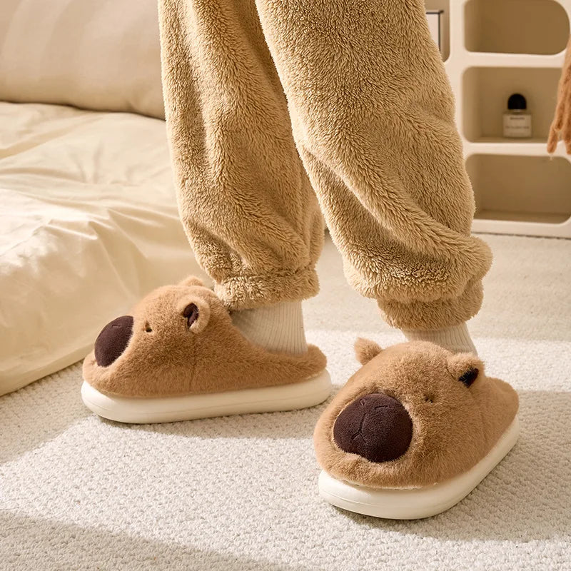 Capybara Slippers · Mome · Ultra-Soft Plush Slippers