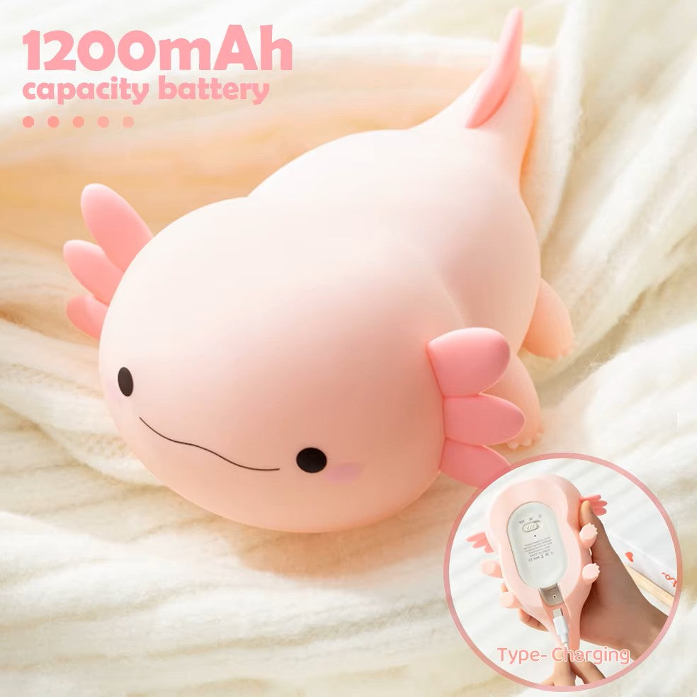 Axel Axolotl · Rechargeable & Touch-Activated Nightlight