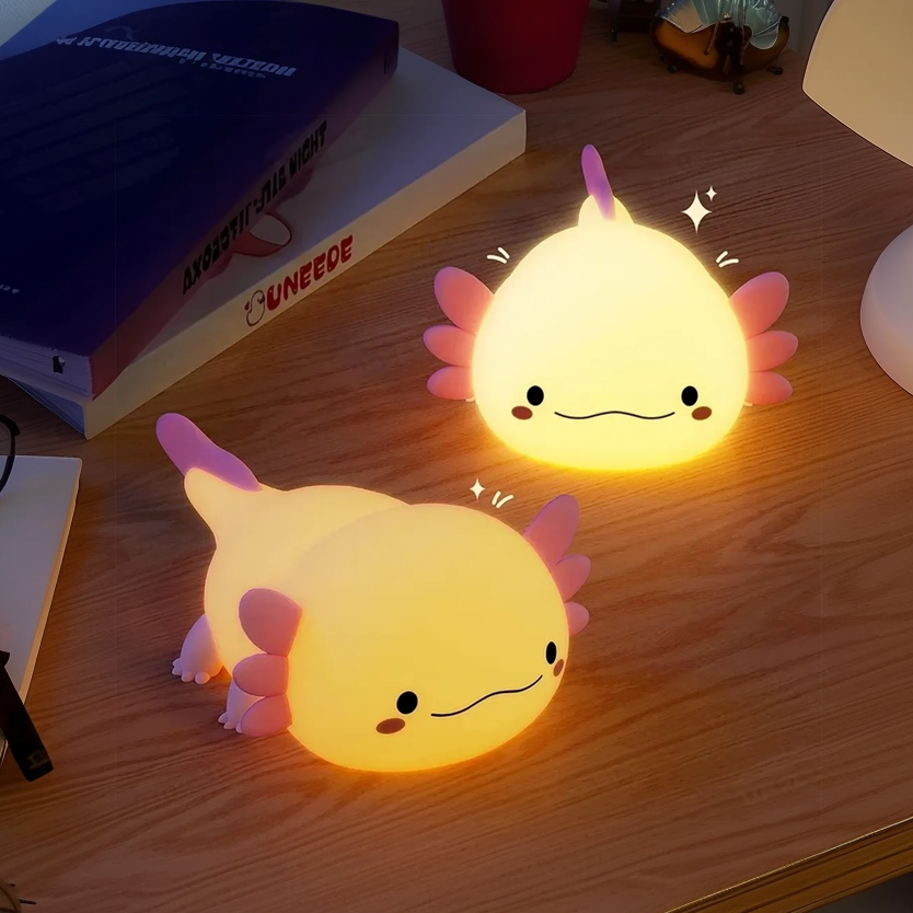 Axel Axolotl · Rechargeable & Touch-Activated Nightlight