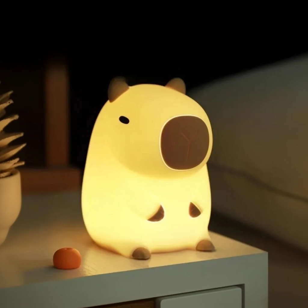 Cory Capybara · Rechargeable & Touch-Activated Nightlight