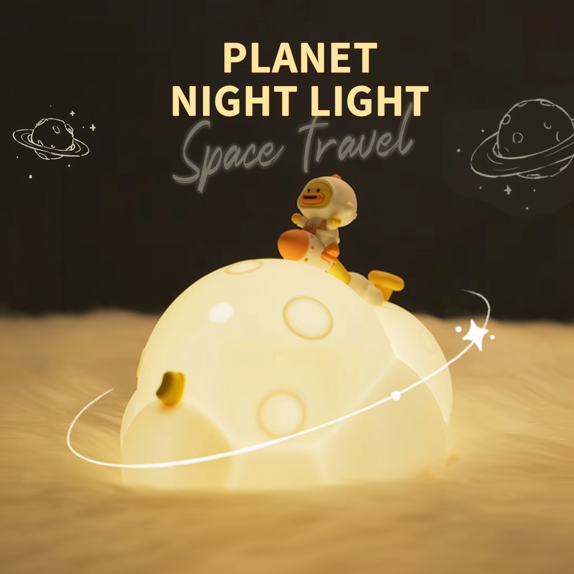 Astro Quack · Rechargeable & Touch-Activated Nightlight