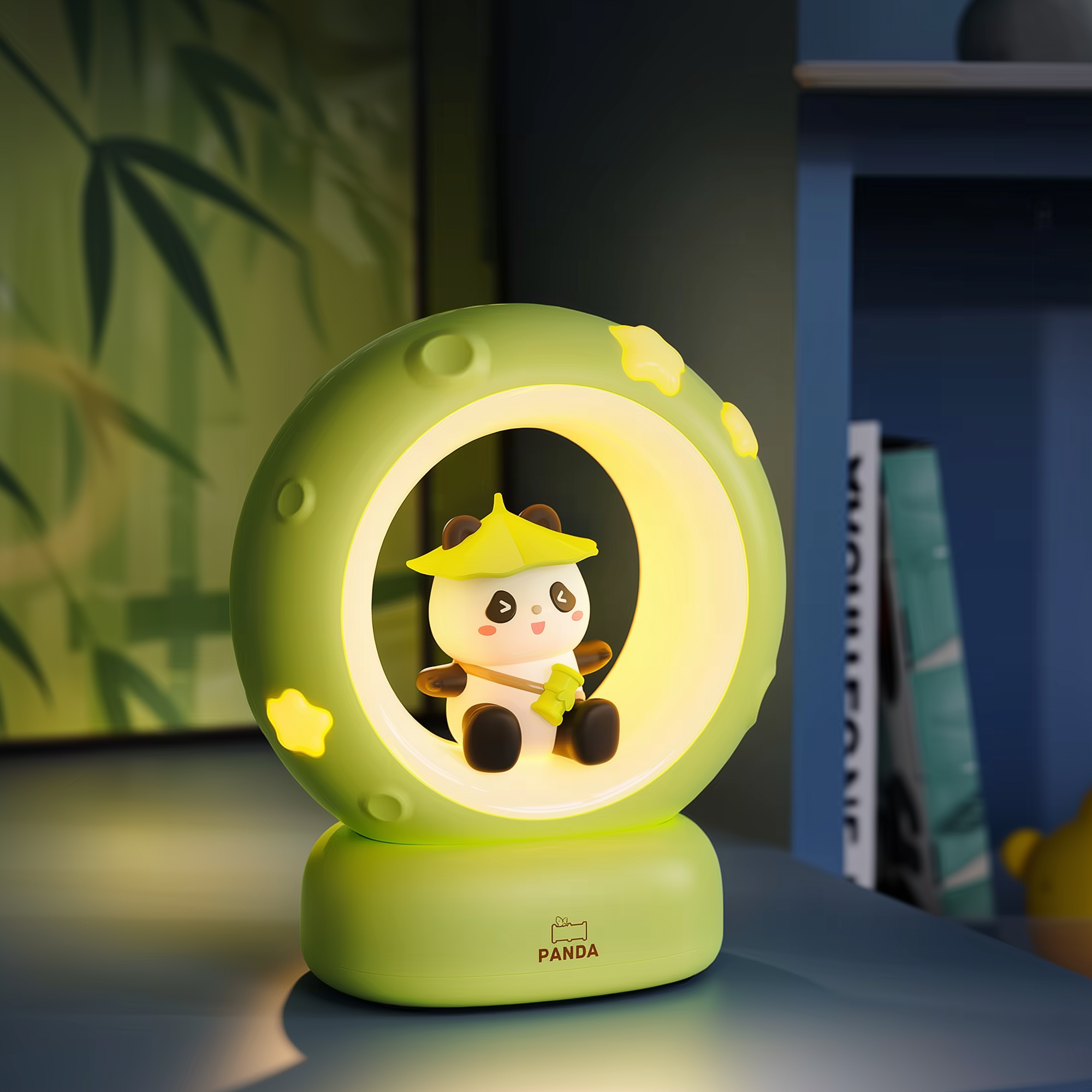 Lunar Glow Bear · Rechargeable & Touch-Activated Bedside Lamp