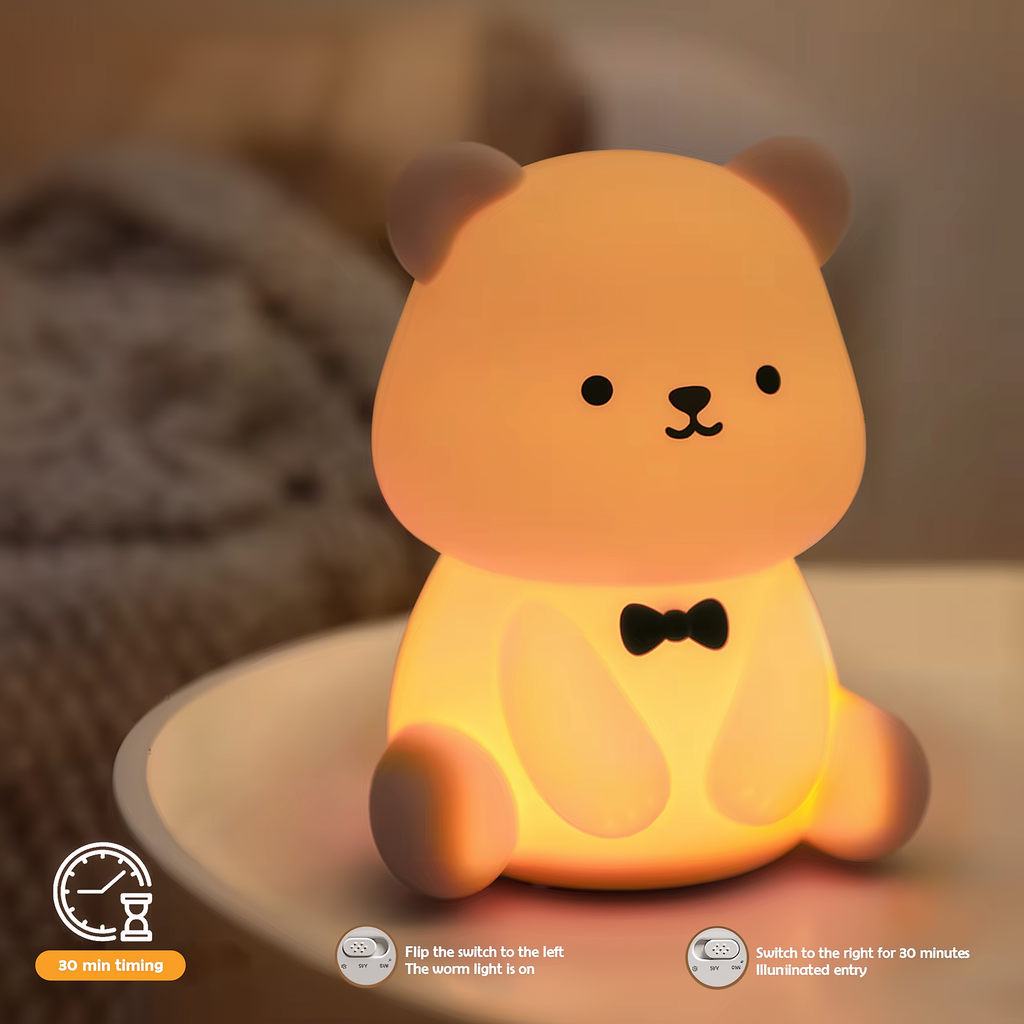 Tux the Bear · Rechargeable & Touch-Activated Nightlight