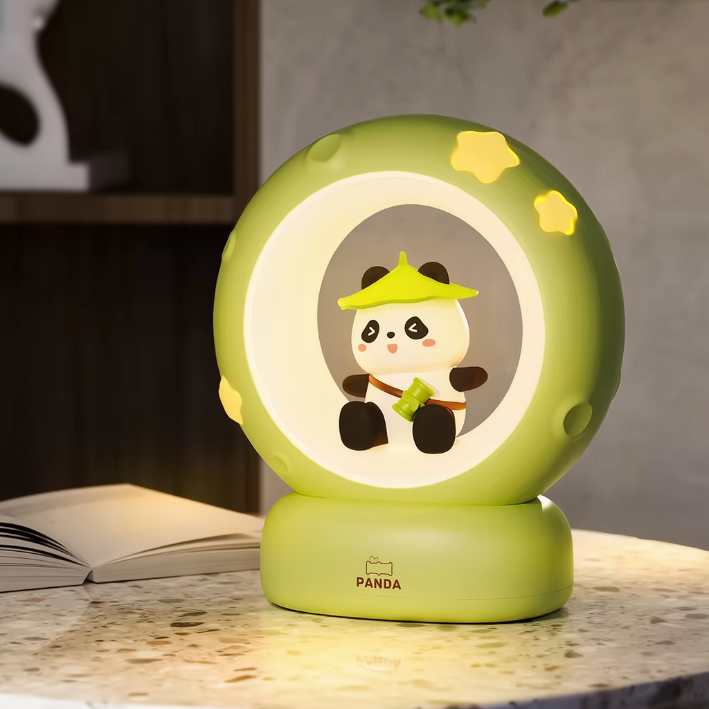 Lunar Glow Bear · Rechargeable & Touch-Activated Bedside Lamp
