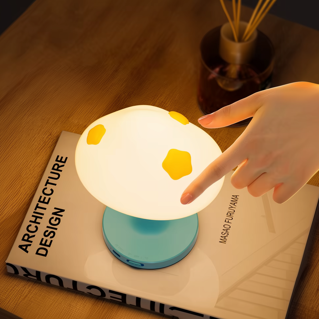 Cozy Cloud Bunny · Rechargeable & Touch-Activated Bedside Lamp