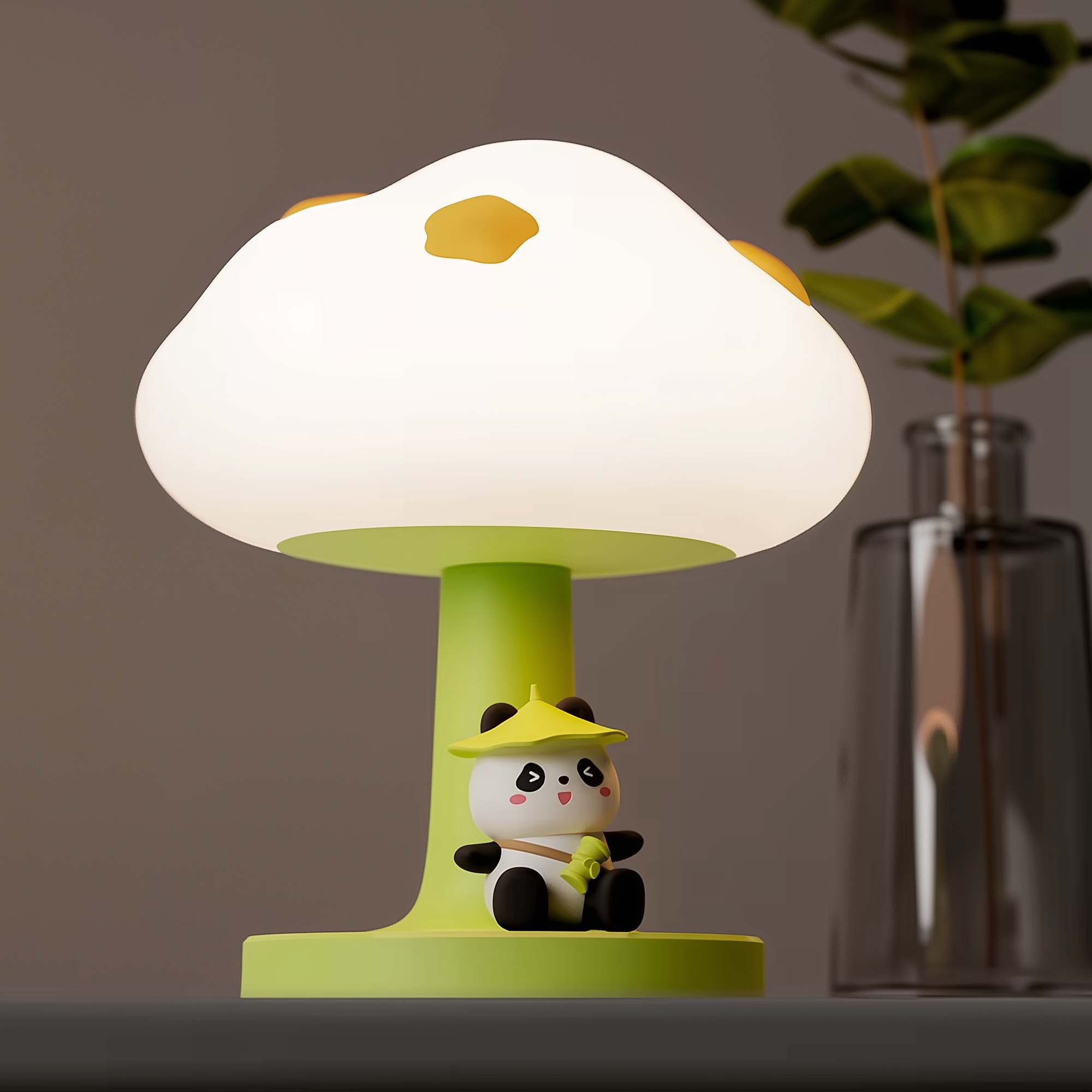 Cozy Cloud Bear · Rechargeable & Touch-Activated Bedside Lamp