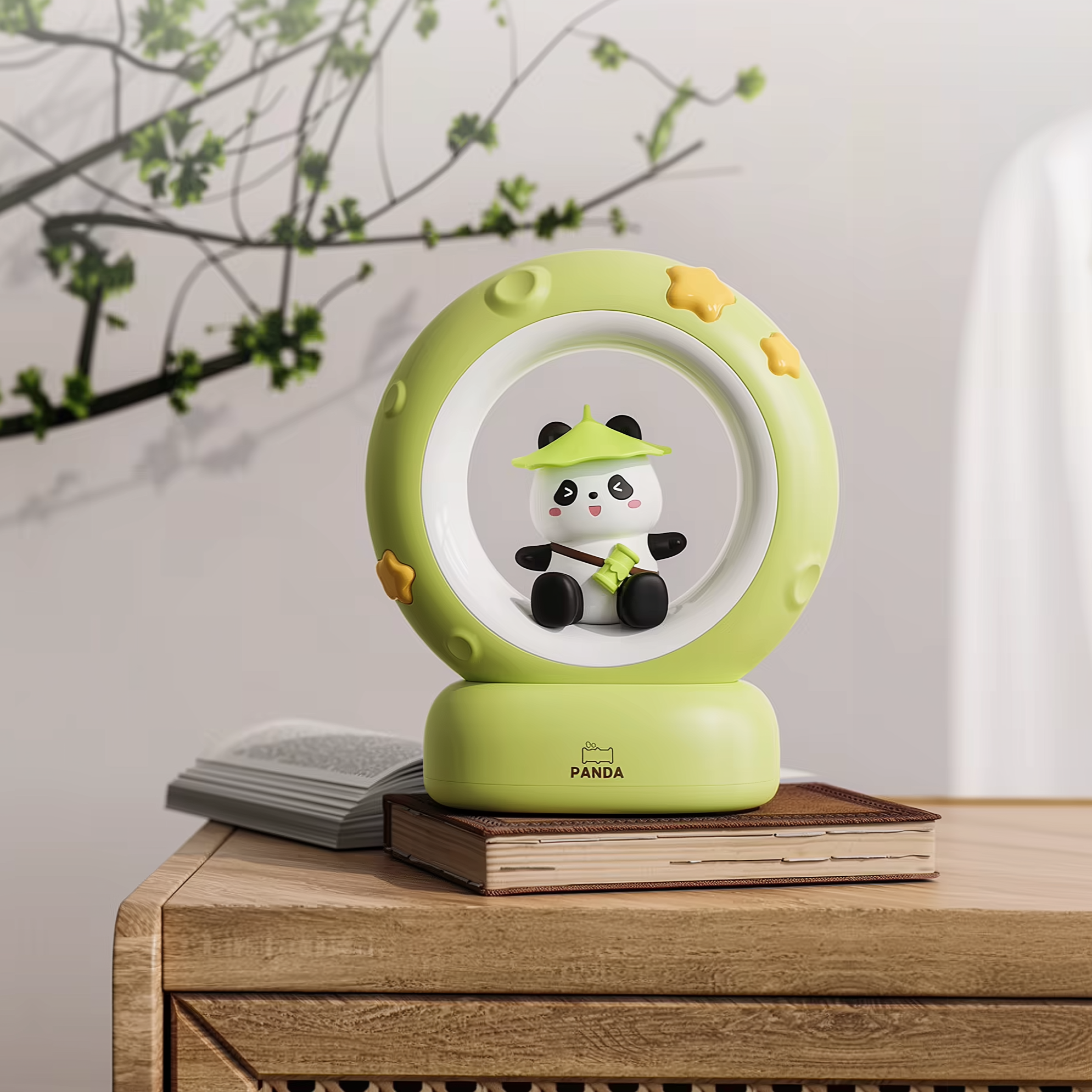Lunar Glow Bear · Rechargeable & Touch-Activated Bedside Lamp
