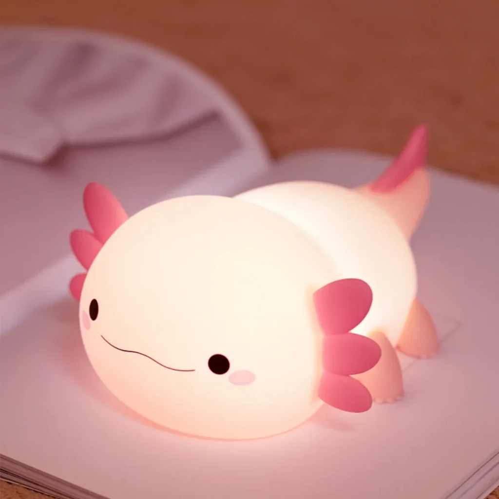 Axel Axolotl · Rechargeable & Touch-Activated Nightlight