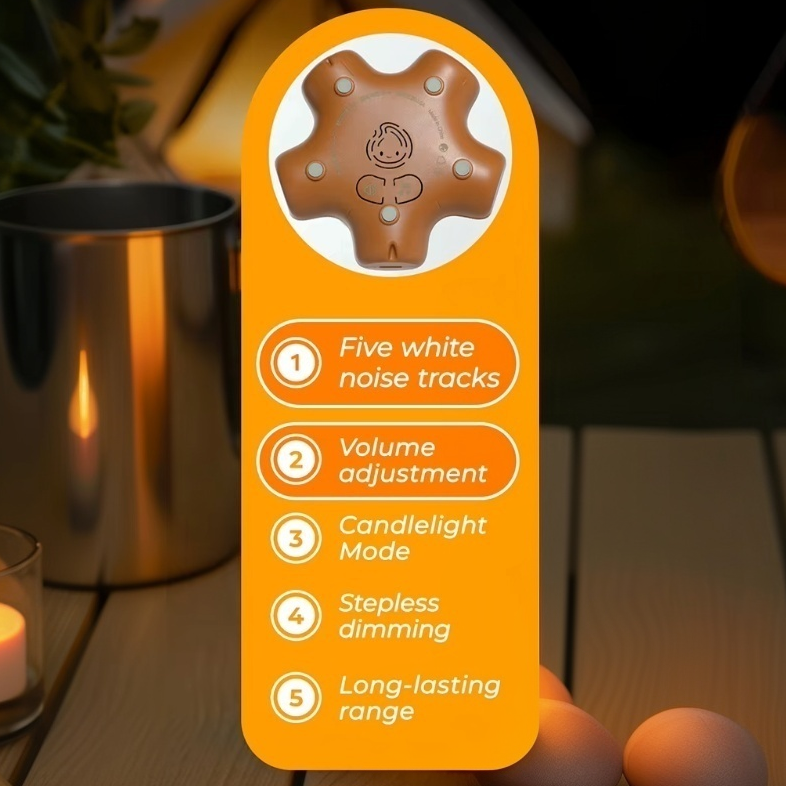 Ember Eddy · Rechargeable & Touch-Activated Nightlight