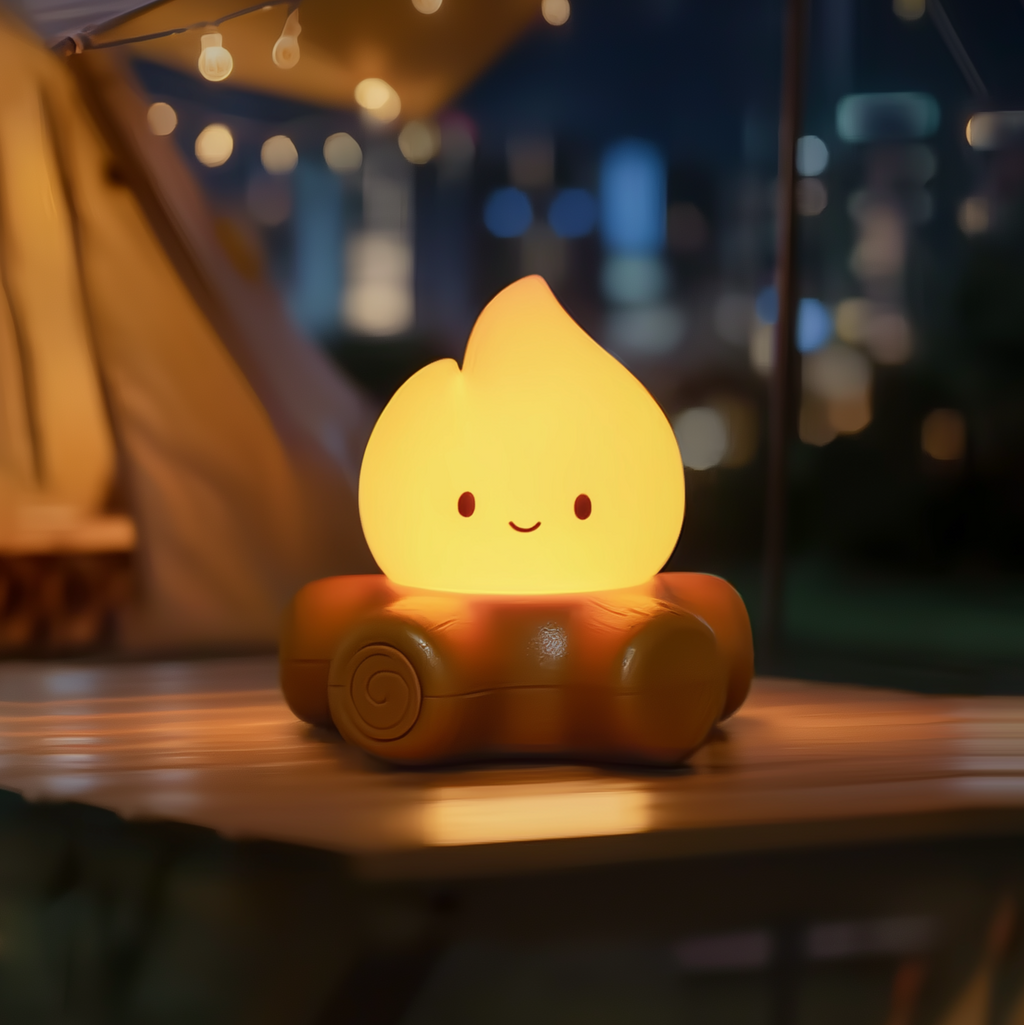 Ember Eddy · Rechargeable & Touch-Activated Nightlight