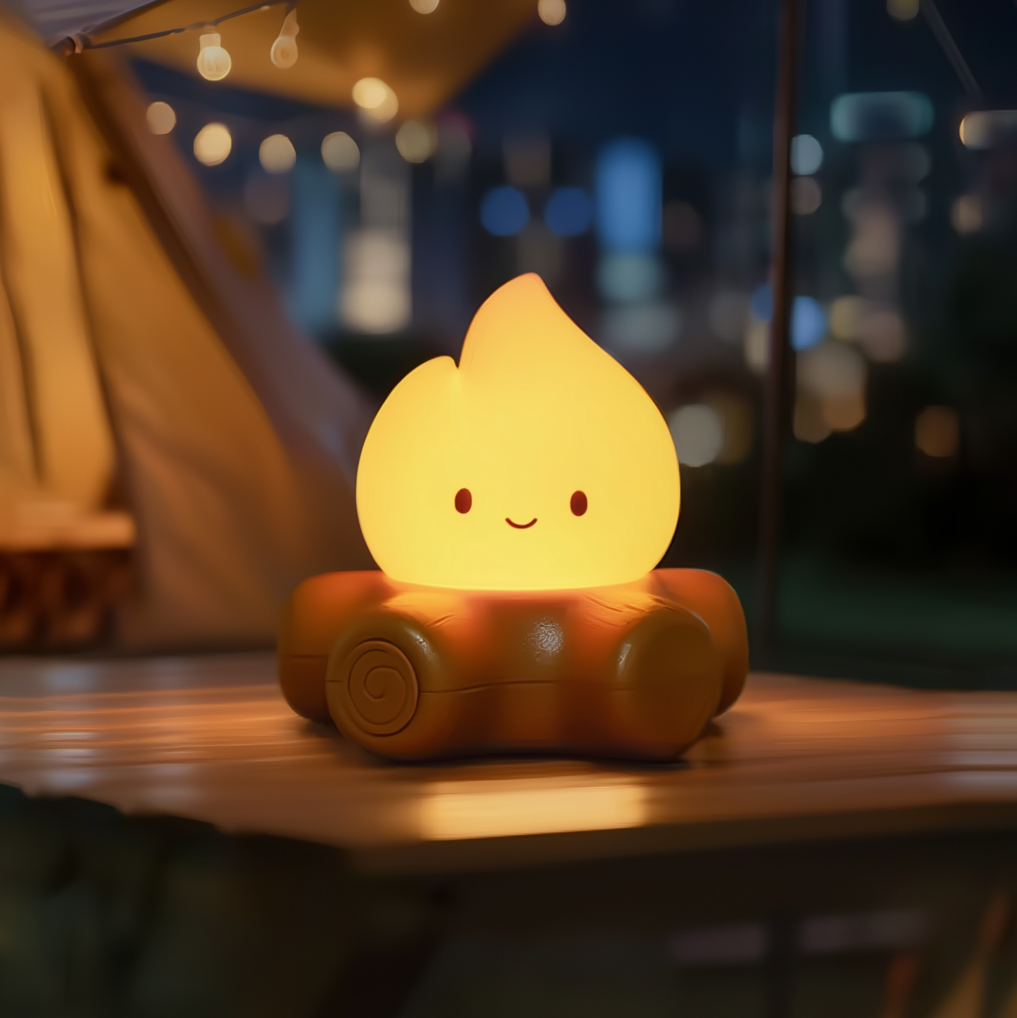 Ember Eddy · Rechargeable & Touch-Activated Nightlight